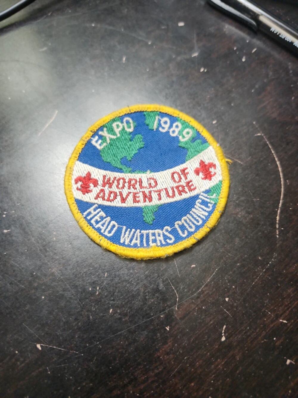Vintage 1989 Head Waters Council "World of Adventure" EXPO Patch – Boy Scouts